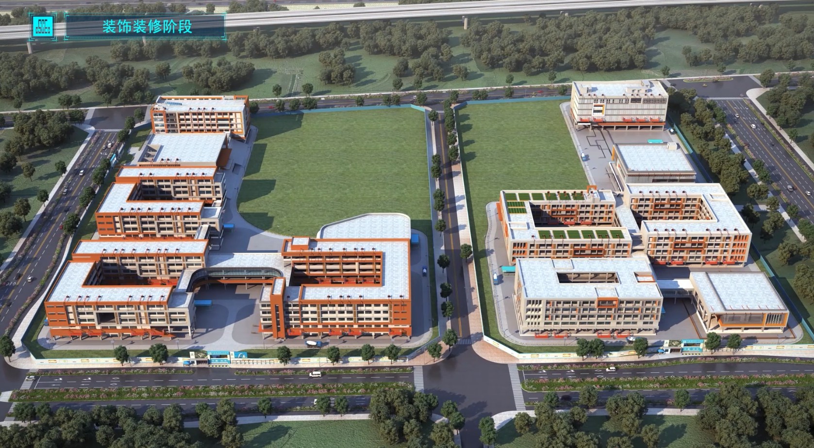 学校建设项目BIM动画(图3)